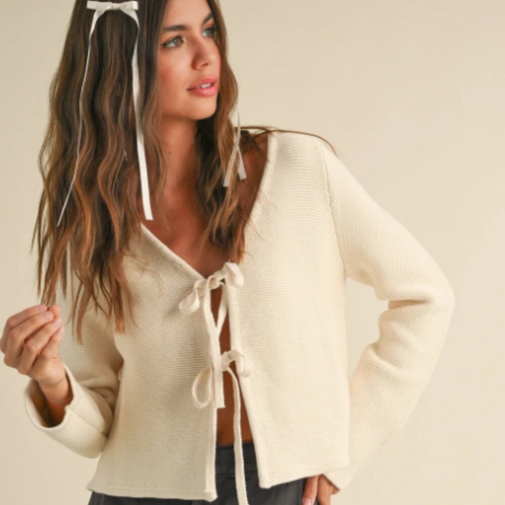 Tie-Front Sweater NWT